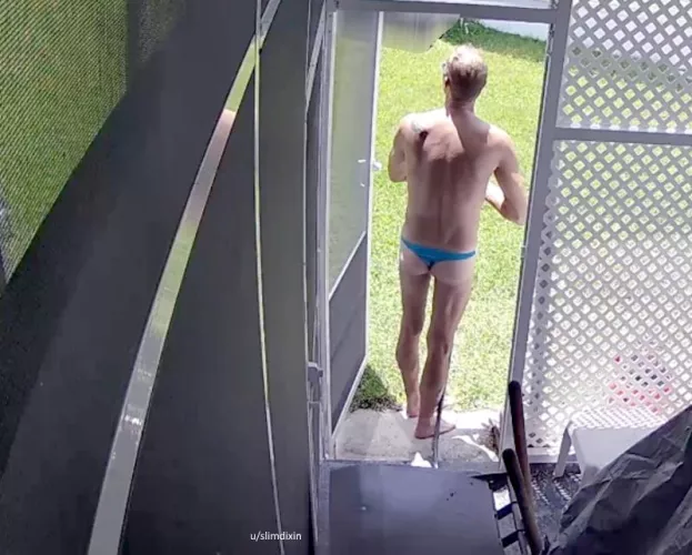 What my nosey neighbors see when Im working in the yard