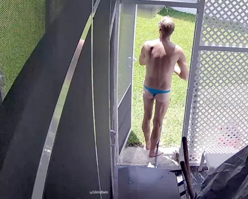 What my nosey neighbors see when Im working in the yard