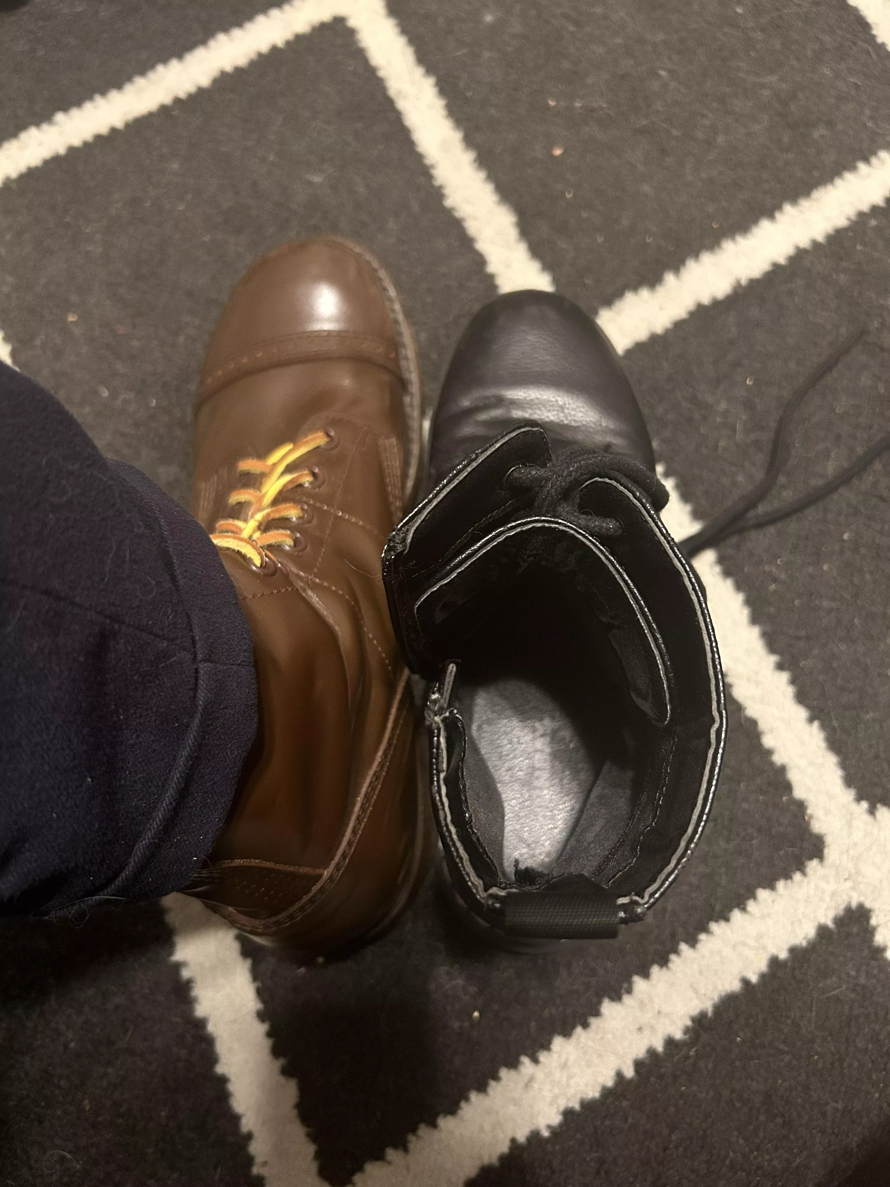 Bought a pair of Corcoran jump boots size 9. The right fit me perfectly. But the Concorans are too long. I might sell this pair to a friend. Would an 8 or a 8.5 fit better if I replace them?