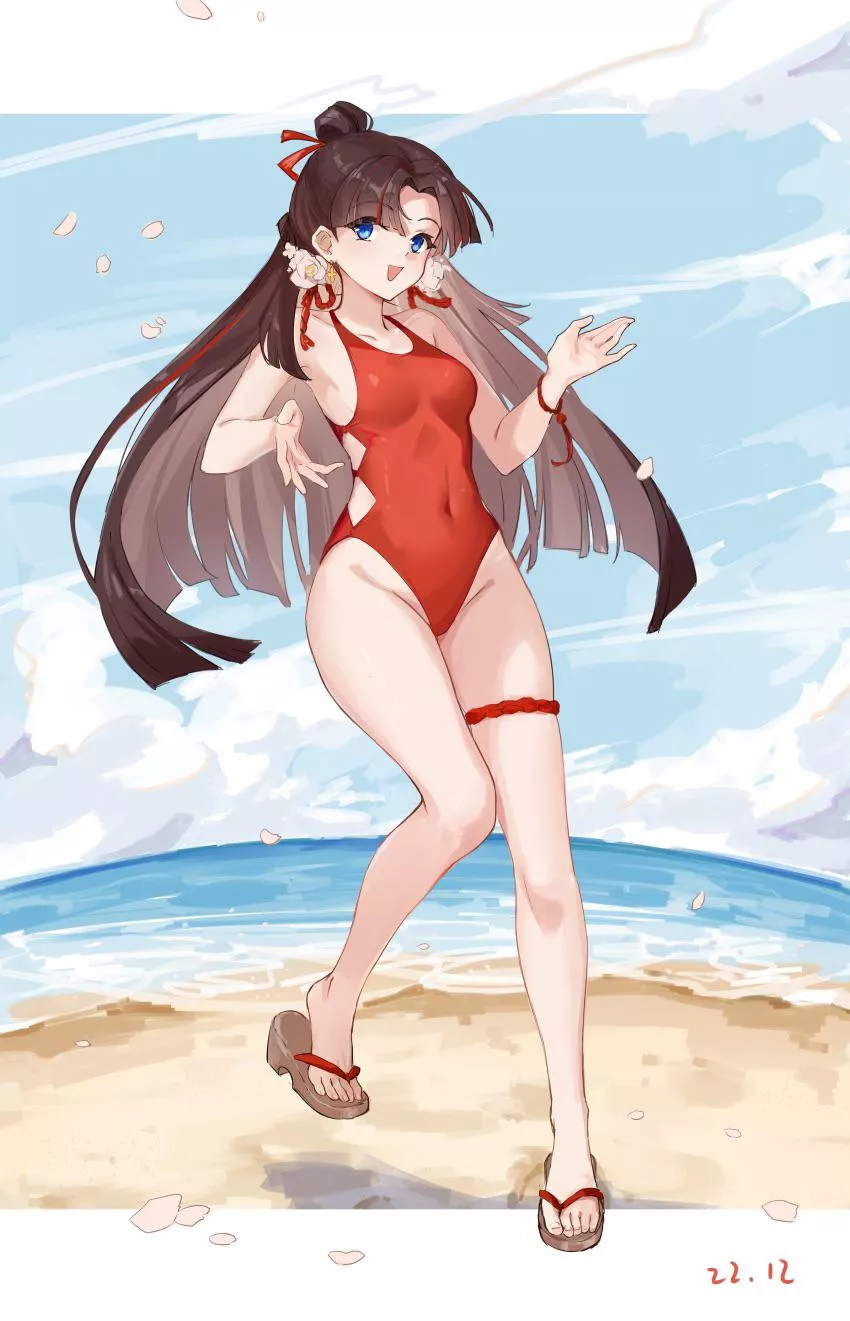 enmusubi no kami at the beach [onmyoj]
