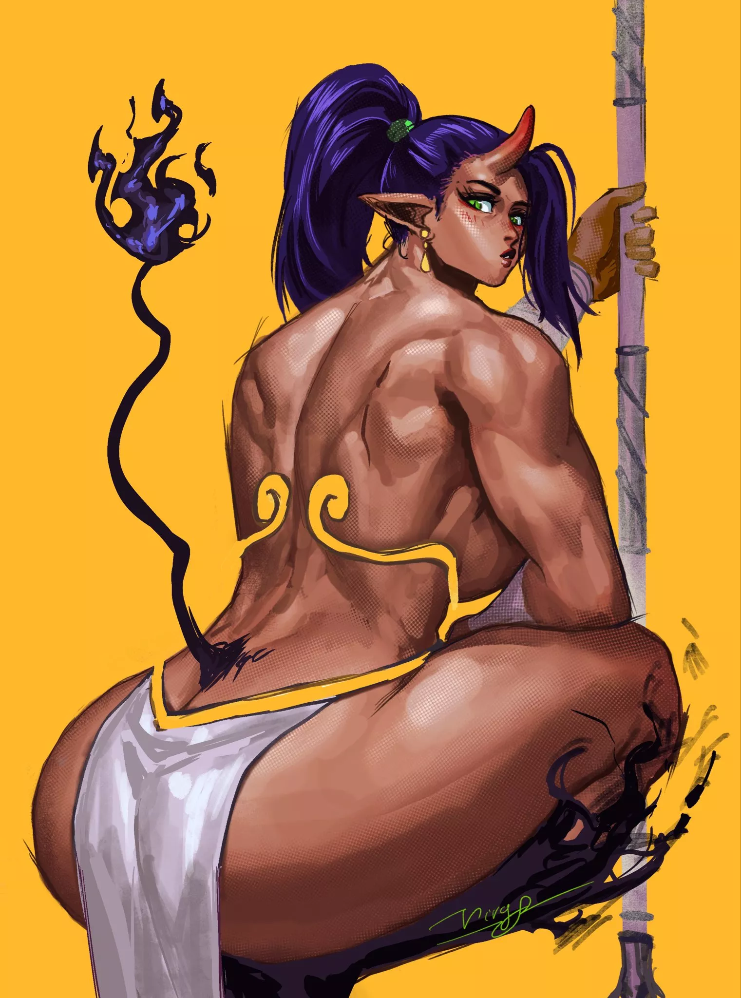 Half-Oni Lady (VirgoArt) [Original]