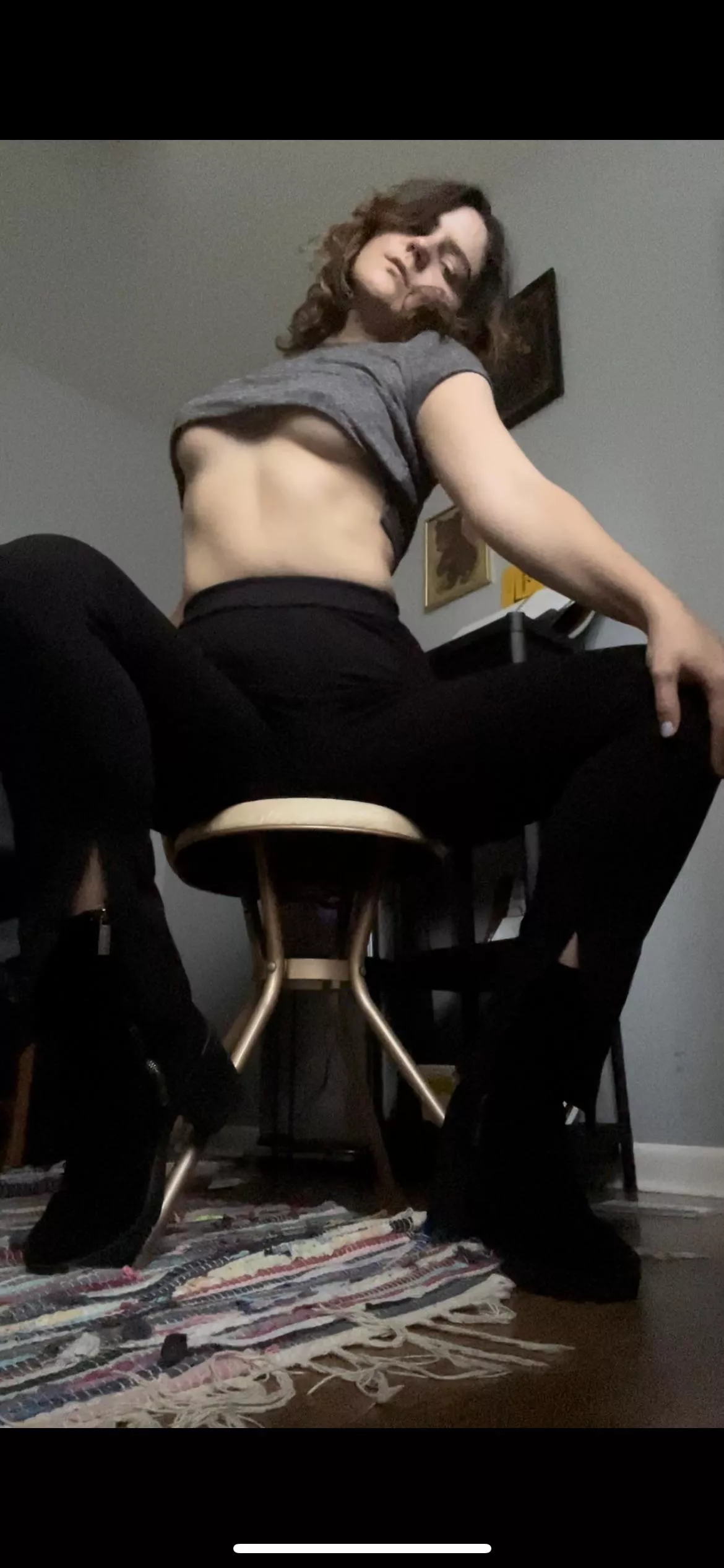 I raise my shirt for you 😘