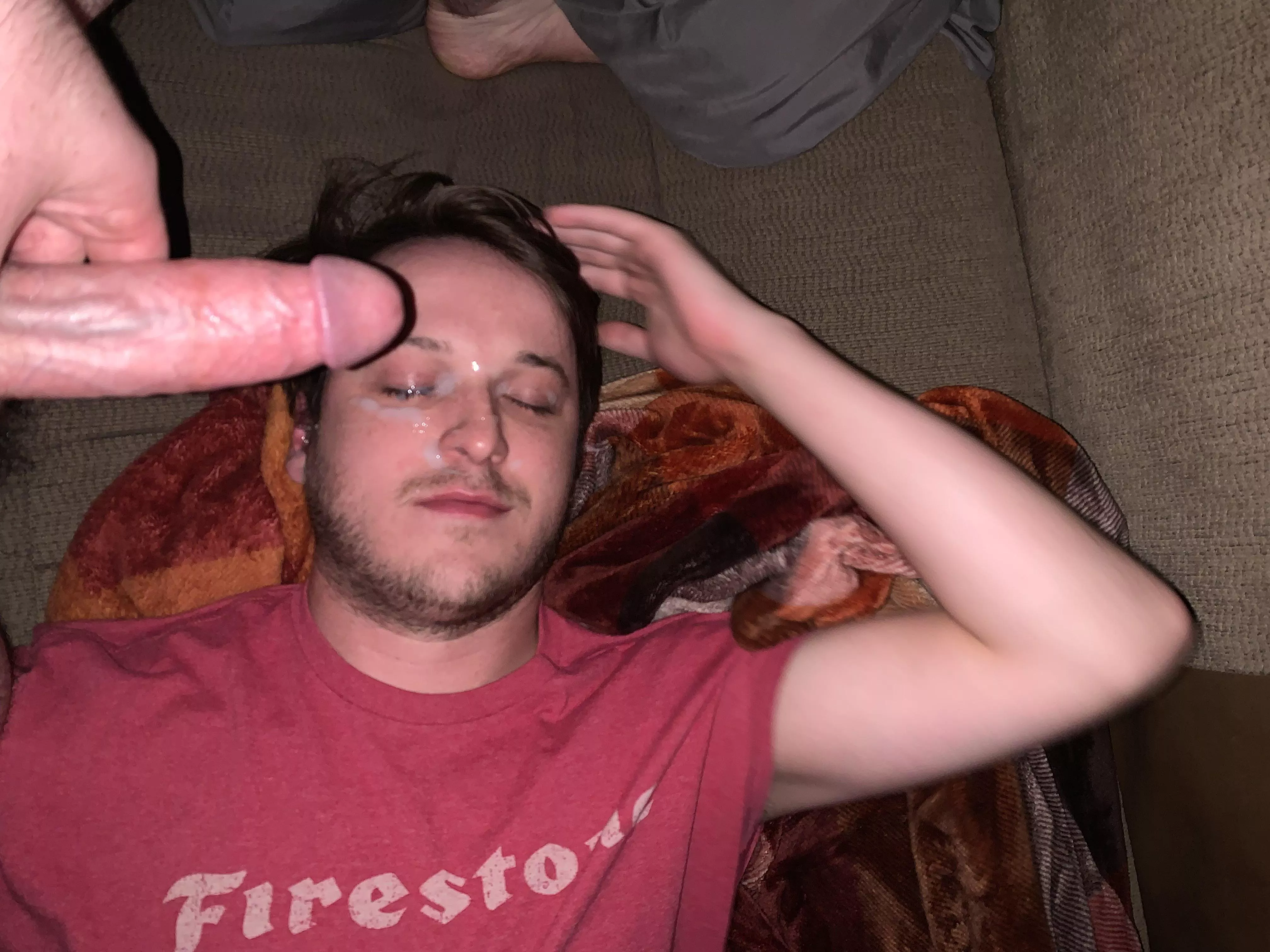 I swear he aims for my eye