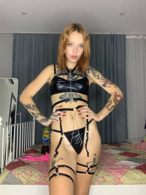 I'll make sure you won't ever get out of your cage if you don't eat me out [domme]