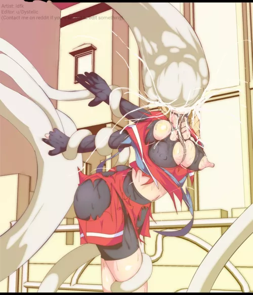 {image} being eaten by a tentacle monster