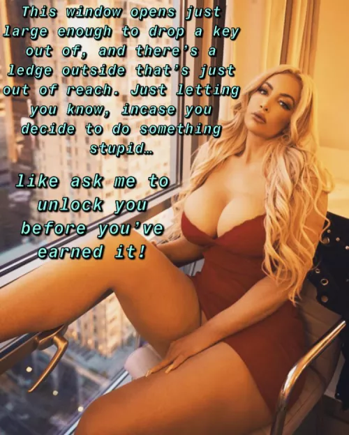 It’s not a threat, she’s just letting you know