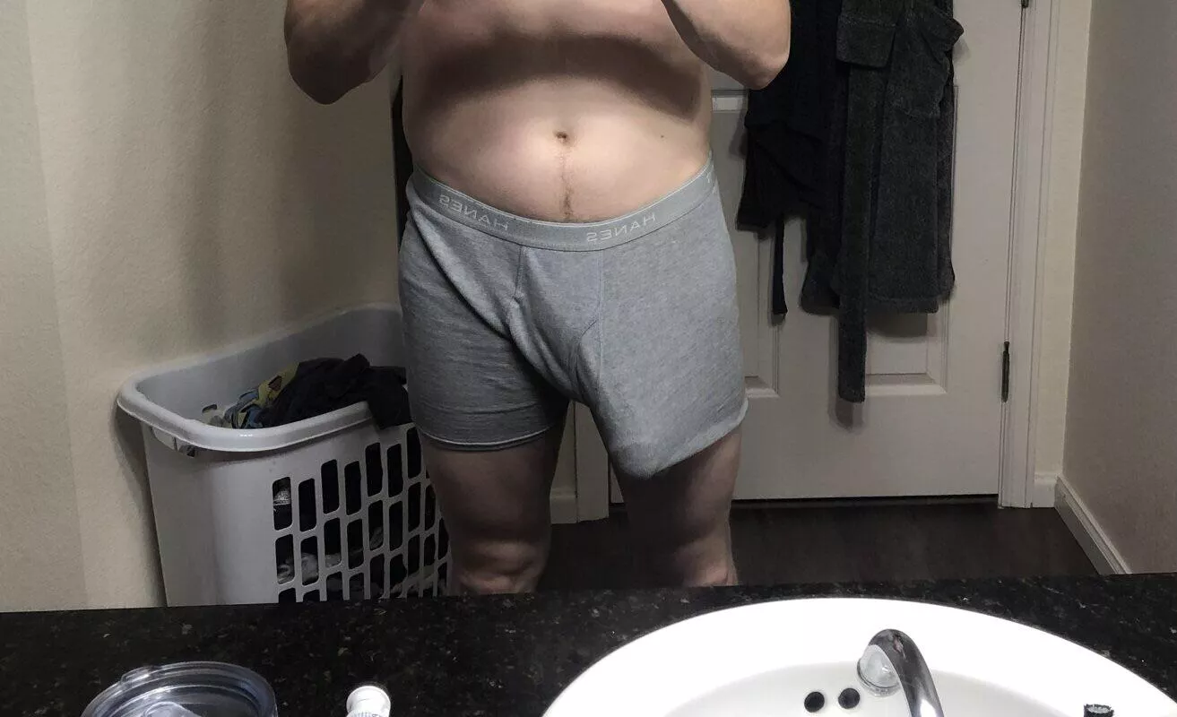 My hard cock before going to bed