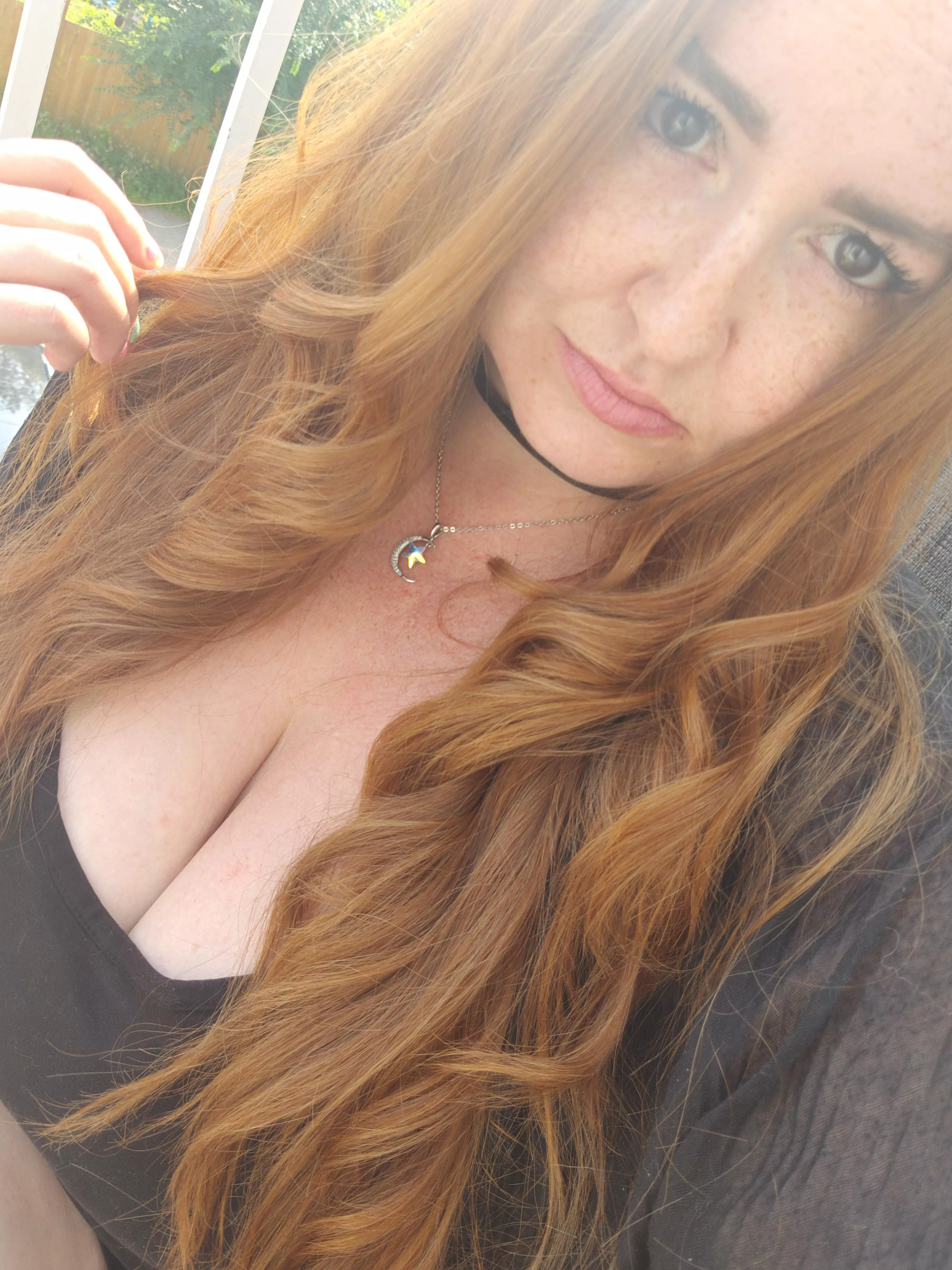 Off to lunch ❤️ braless as always 😆