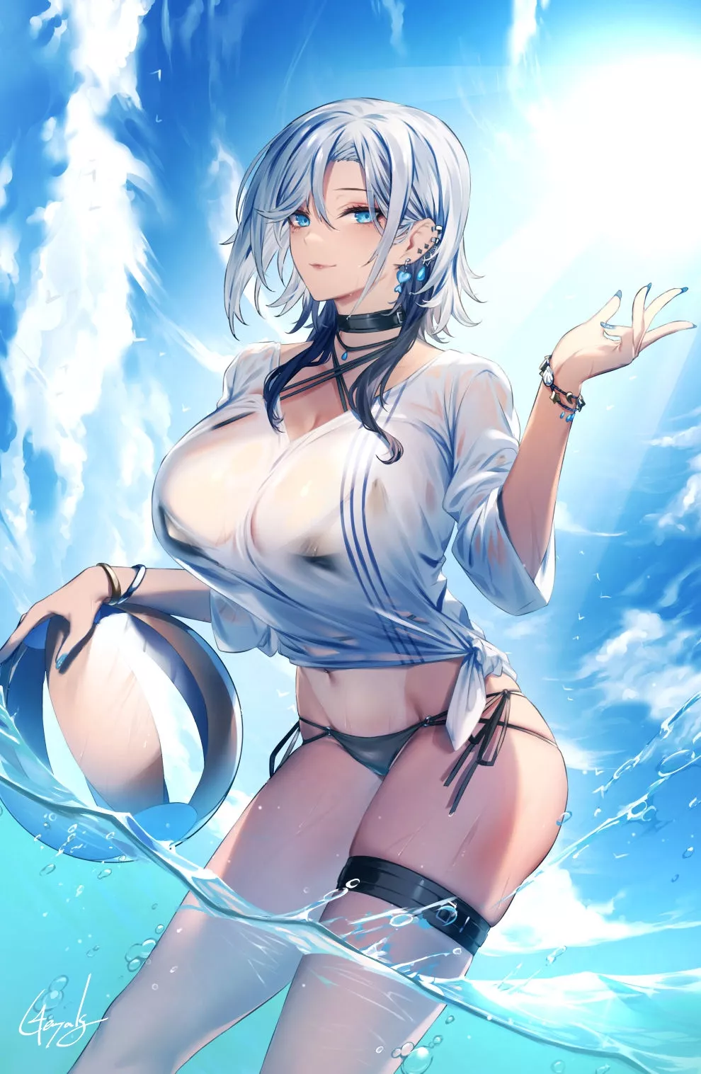 Silver-Haired Beauty