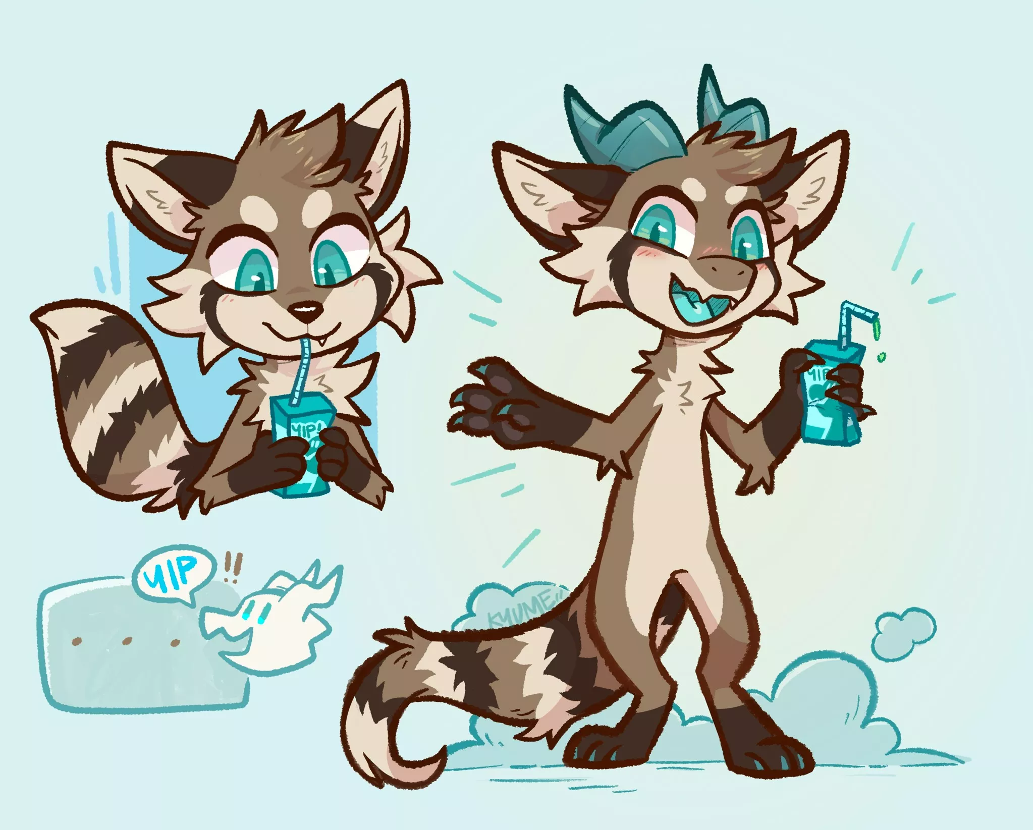 A successful kobold transformation🧃✨