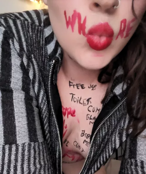 I think my lips are p perfect for the WHORE lipstick