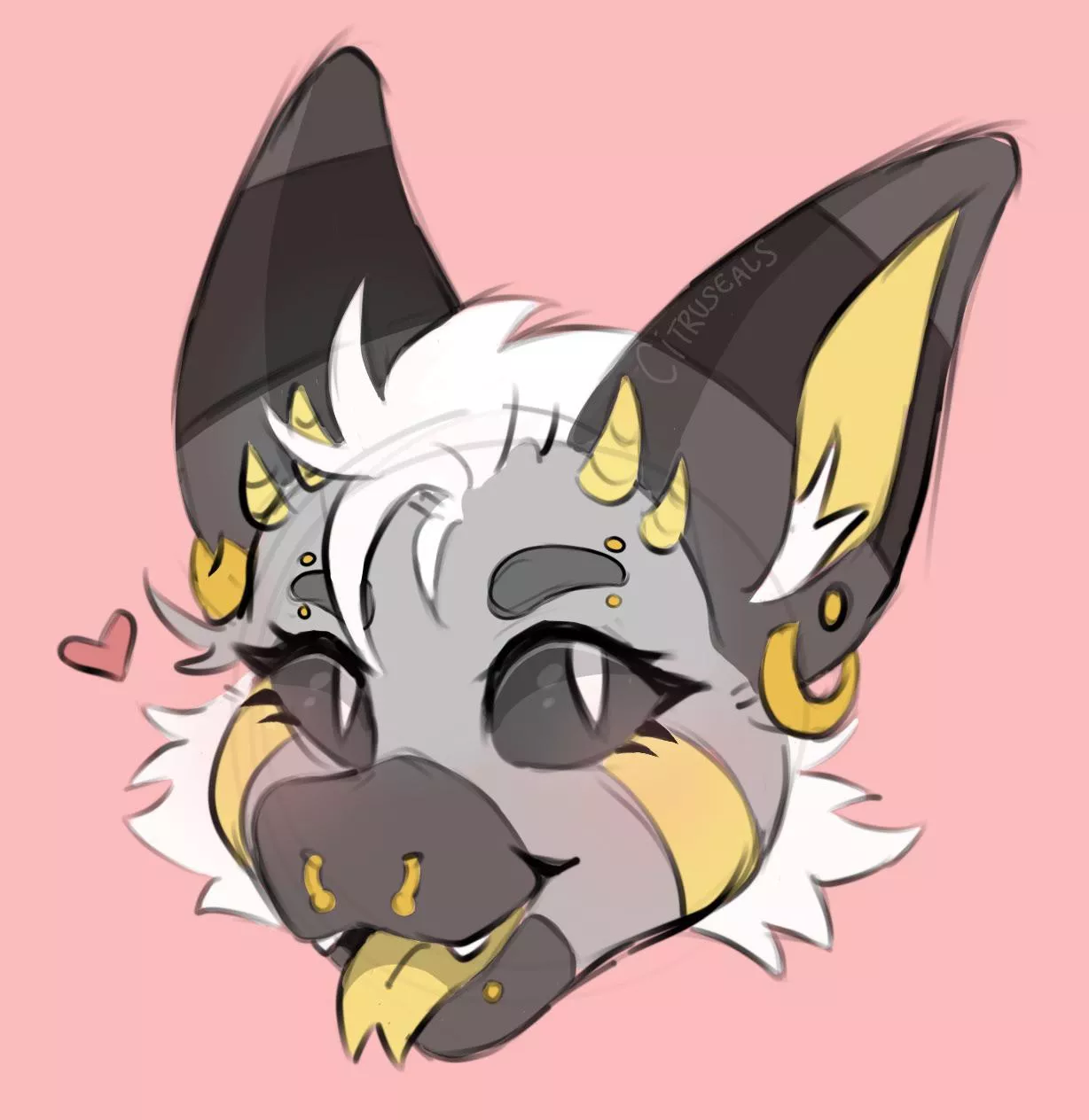 Just more art of my fursona:)