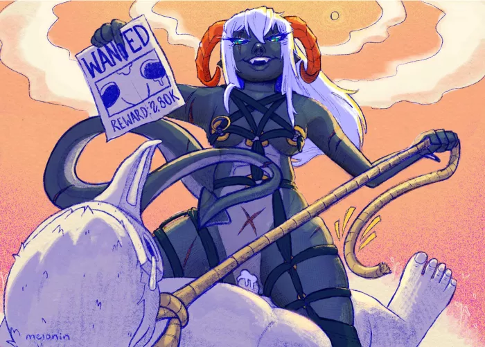 Marina getting her bounty