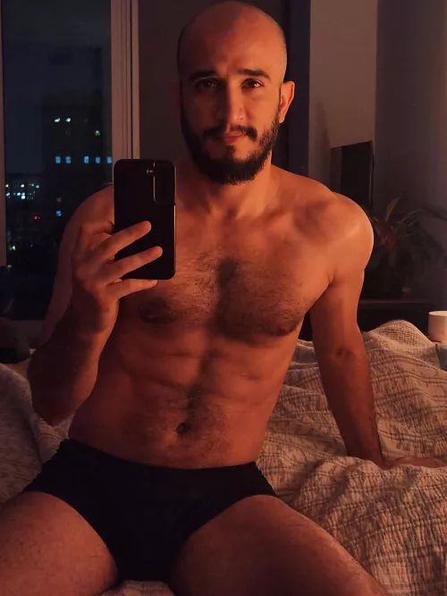 Someone told me the hair on my chest and belly make my torso look like a dog or a wolf. What do you think?