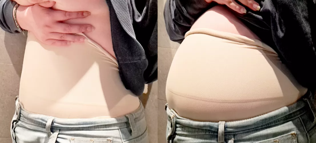 Stuffed and stuck in my spanx