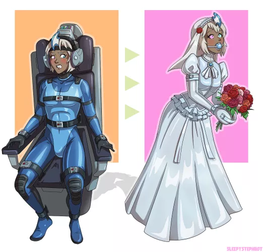 Turned in to a hypno bride (@sleepystephbot)
