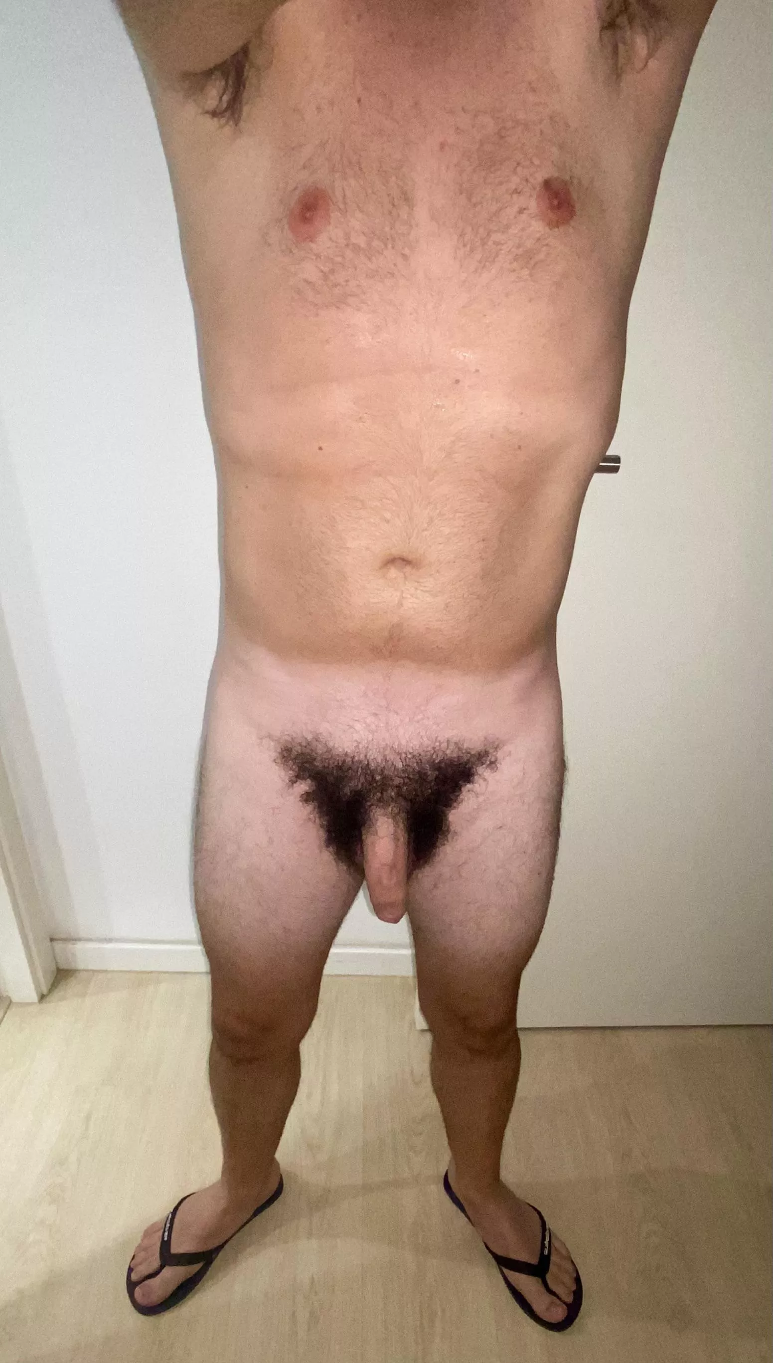 28. My natural pubes. Do you like it hairy or prefer trimmed? I’m not sure