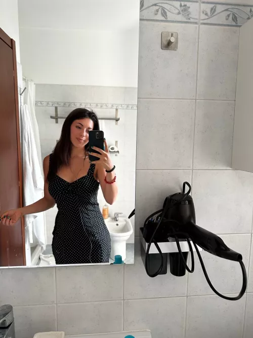 Admiring the reflection of a strong, beautiful woman!