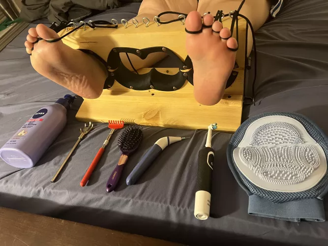 All ready for some tickling, who wants to see