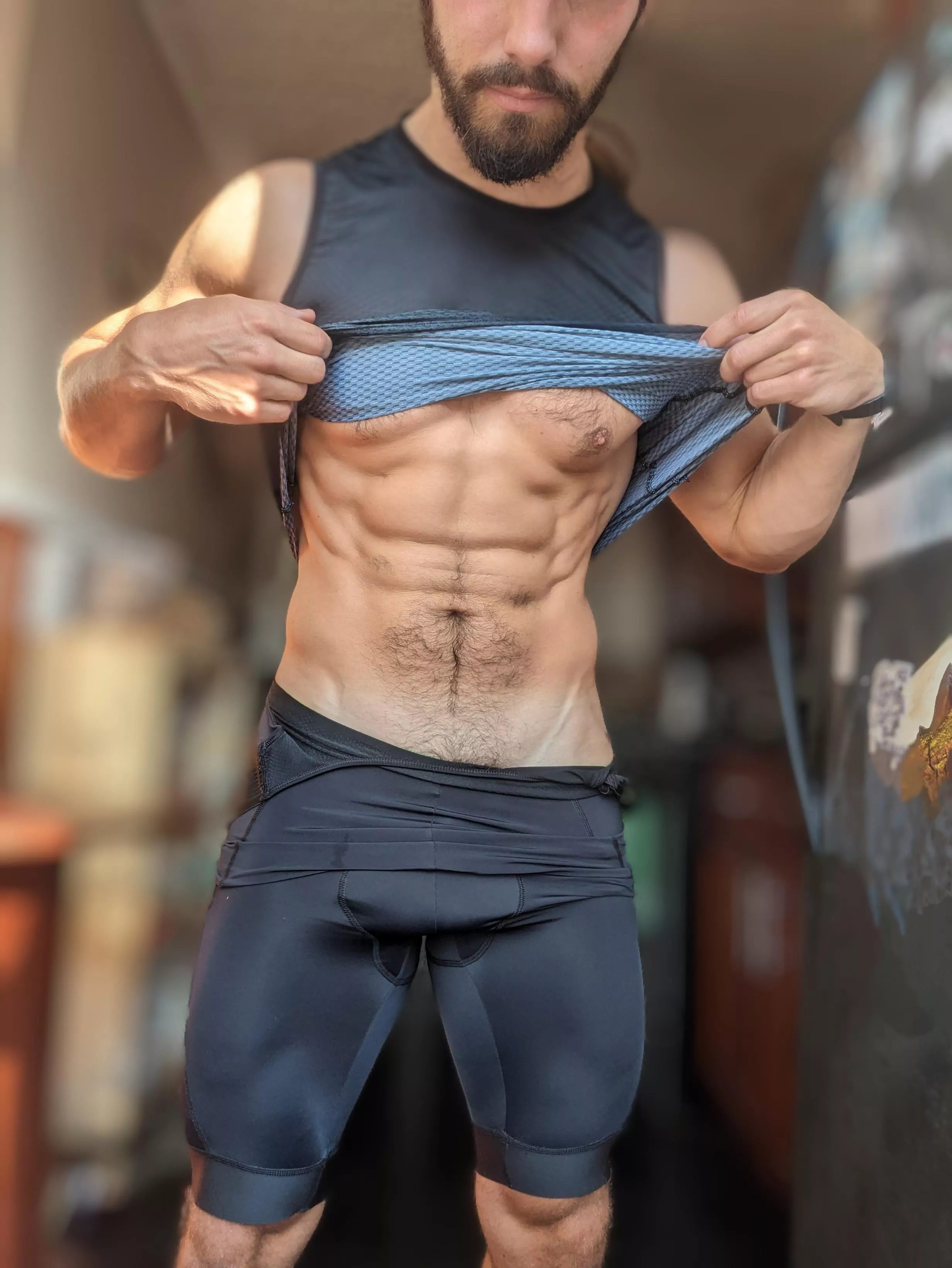 Alright, who's helping [M]e take these cycling shorts off?