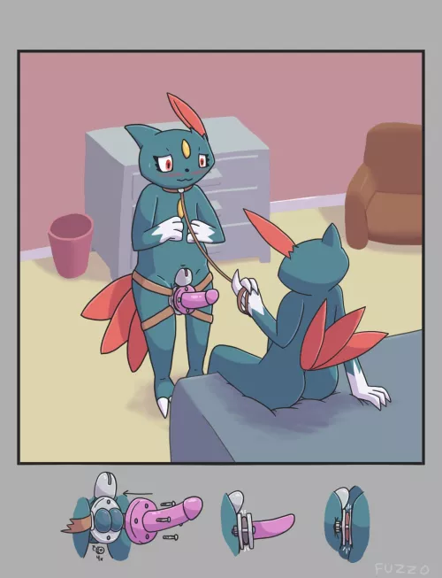 Getting creative with chastity (Fuzzo) [FM]