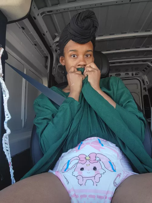 I wore this diaper on my roadtrip last week so poofy!