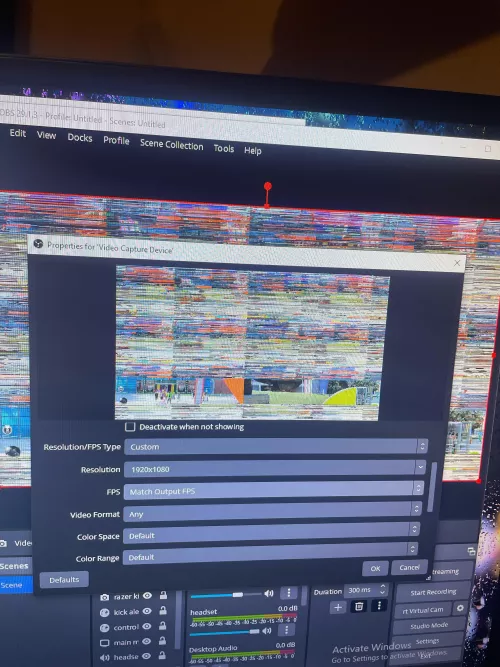 Im trying to setup my capture card and this happens…