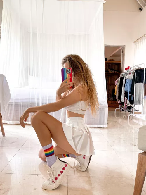 Rainbow theme chucks