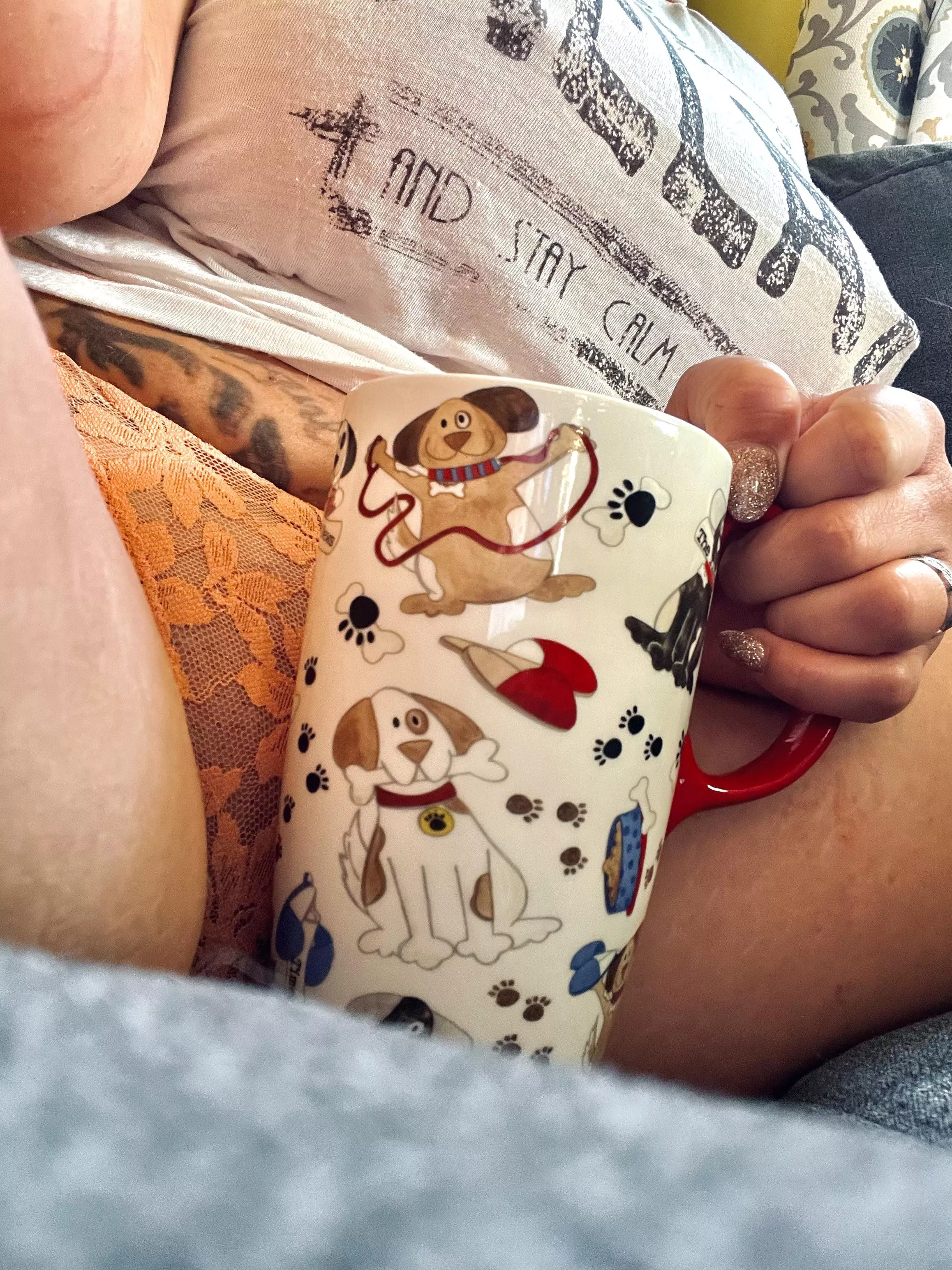 That 1st sip always tastes so good.