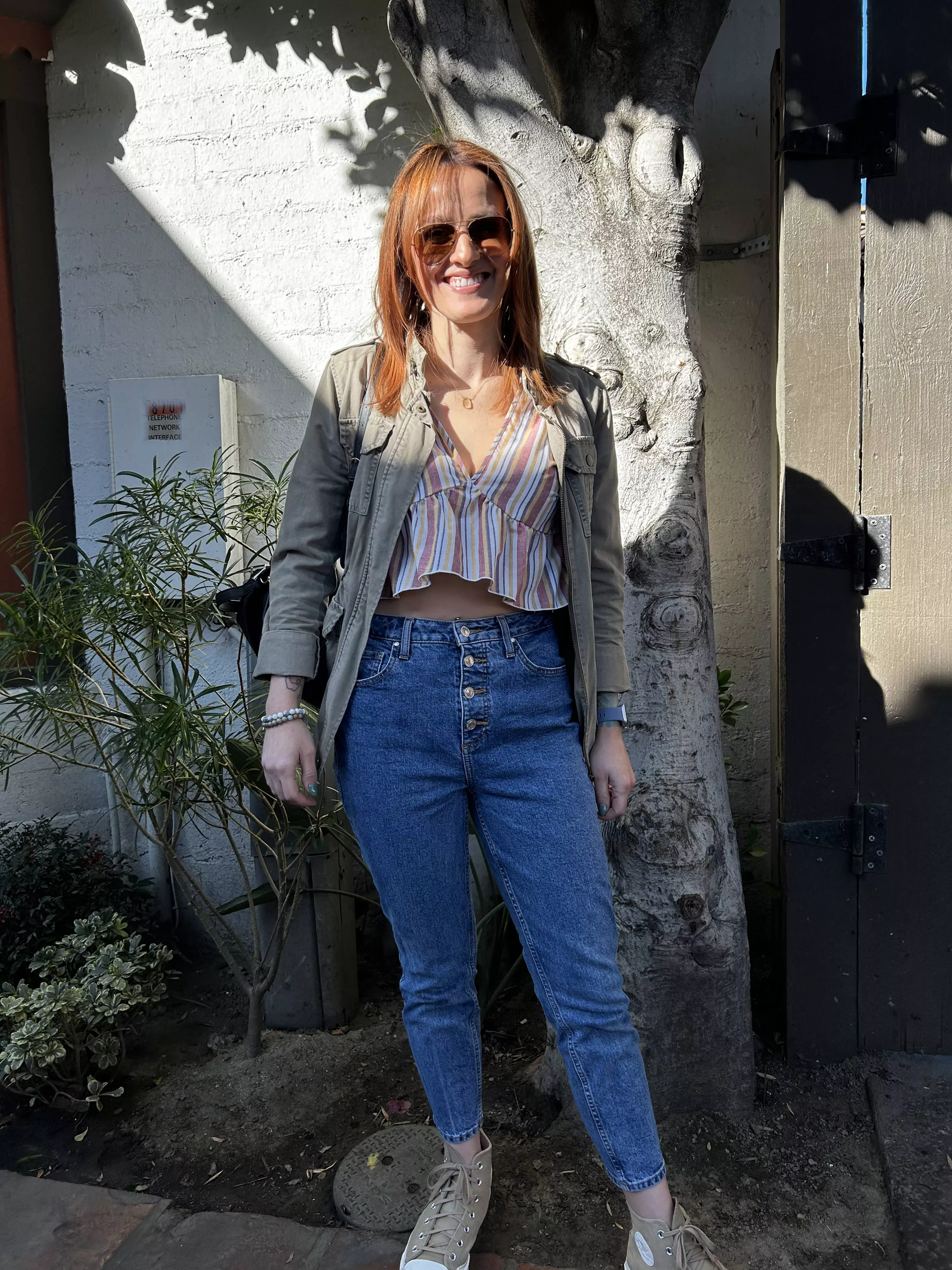 The sun-kissed me sweetly. [F]