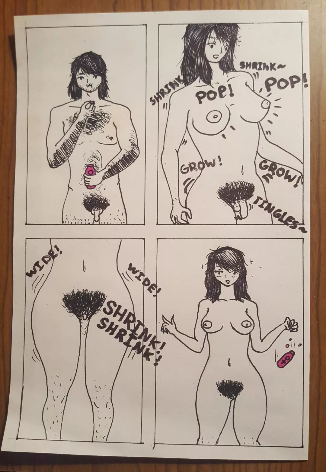 First time drawing a TG transformation scene. I thought I would share this here.