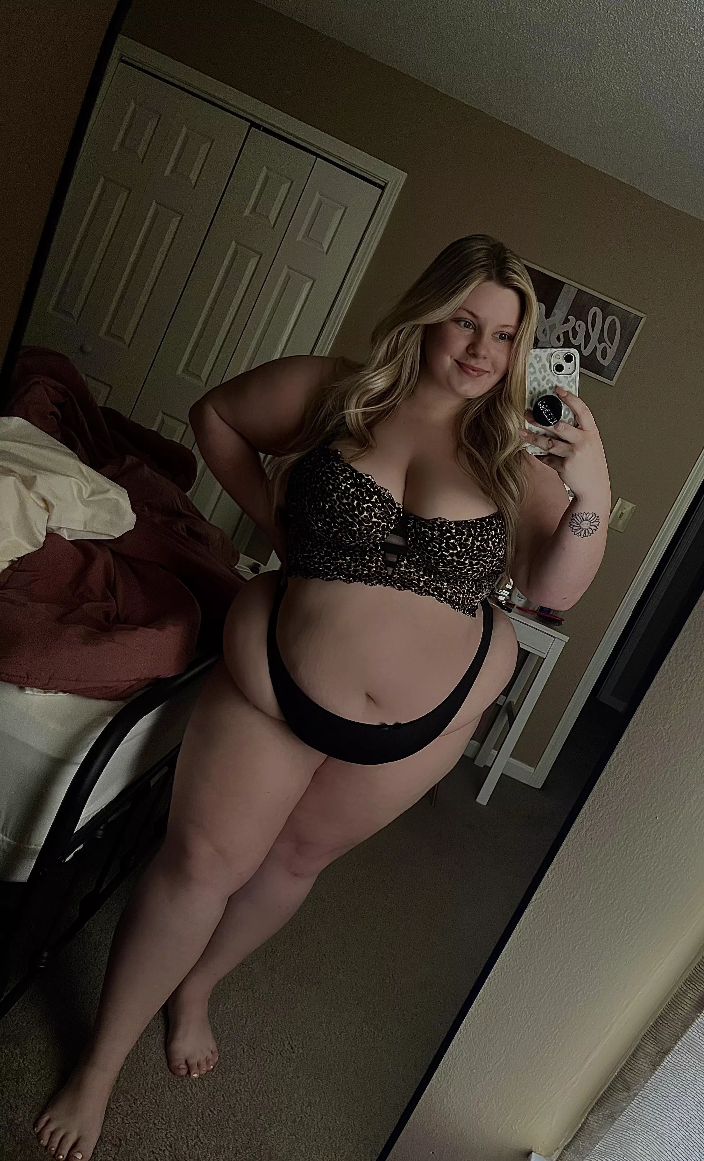 I’d look better bent over this bed 😉