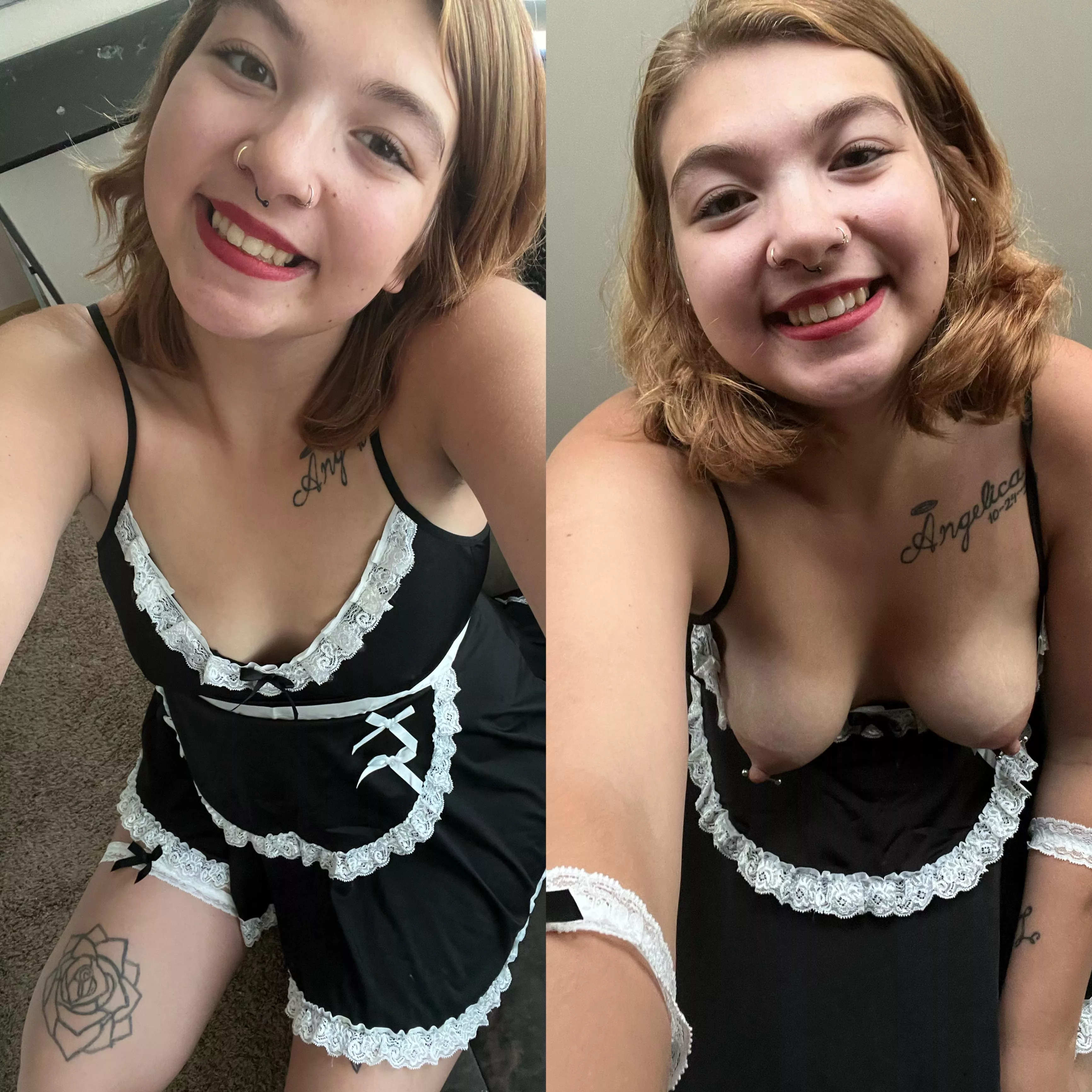 In and out, you can see the difference