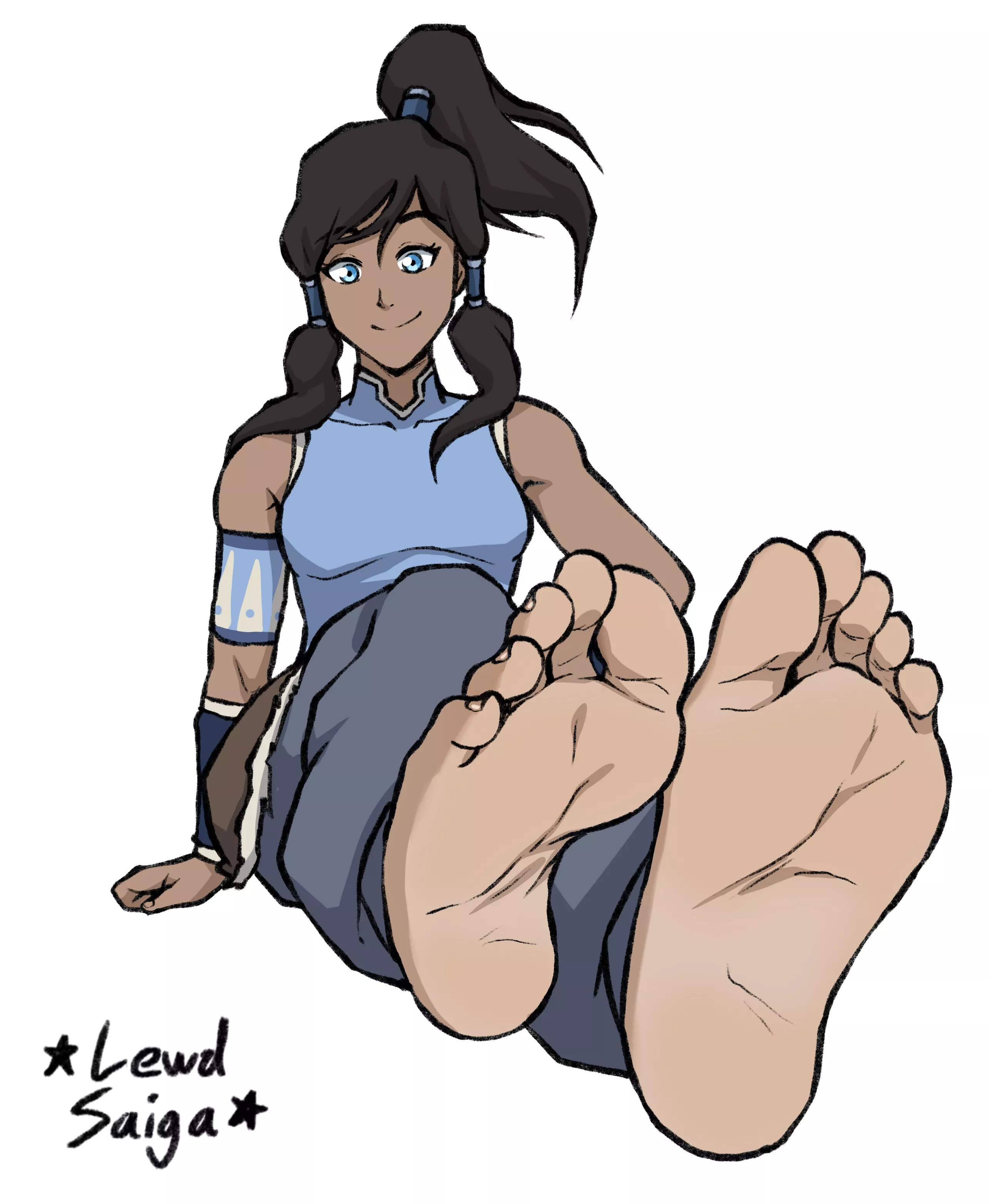 Korra's feet (Lewdsaiga) [The legend of Korra]