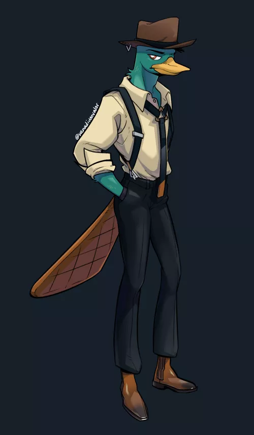 Someone on Twitter thought Rika looked like Perry the Platypus and I-