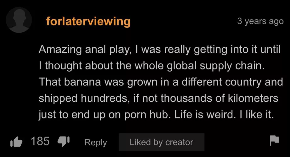 The post-nut clarity really hit him hard