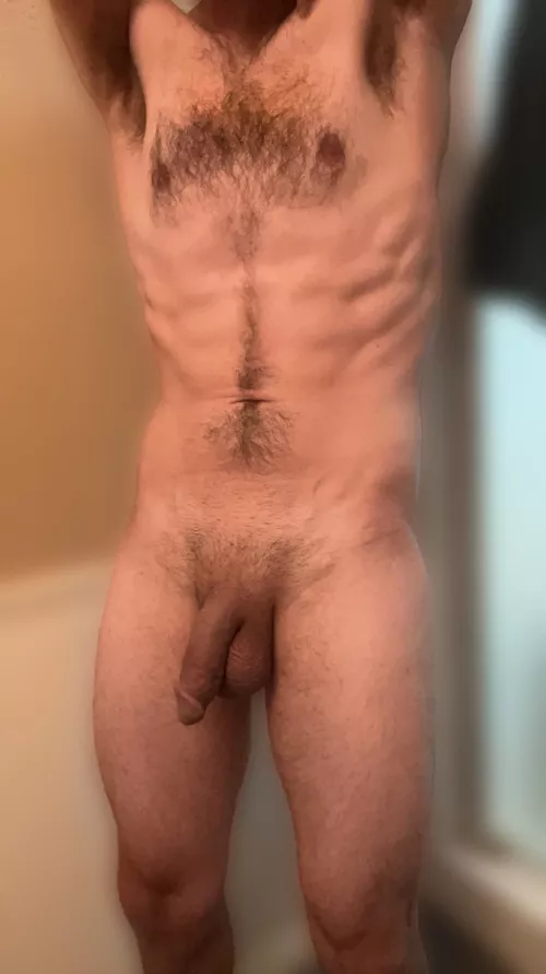 Tonight before Showering 😏