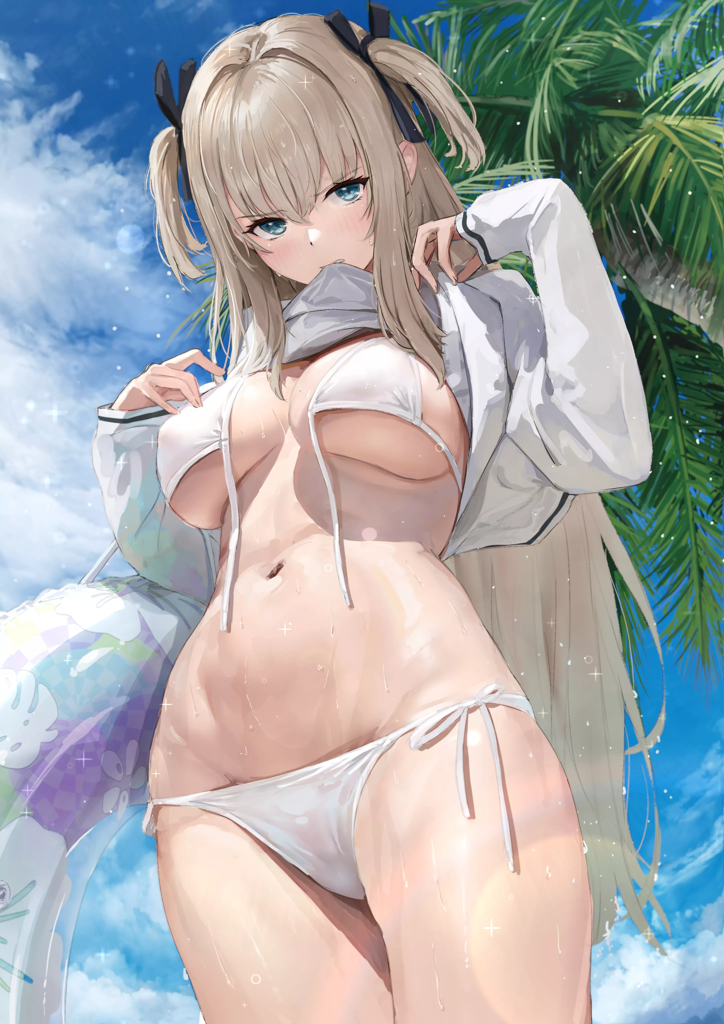 White swimsuit [Artist's Original]