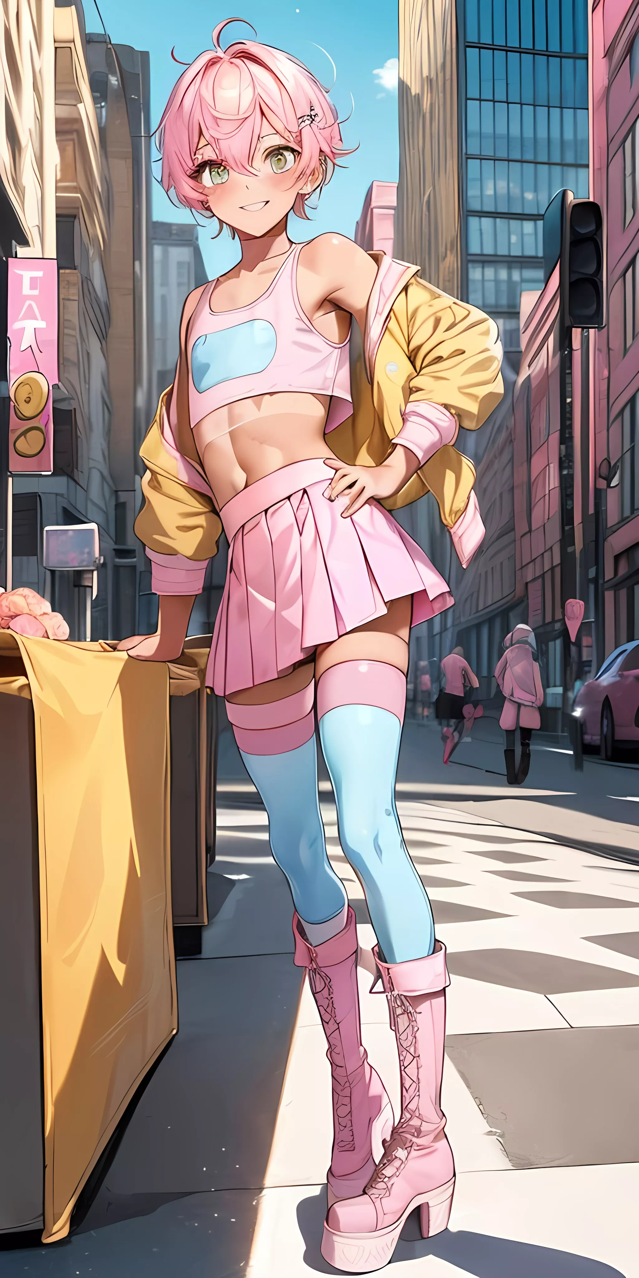 (AI) Do you like his outfit?