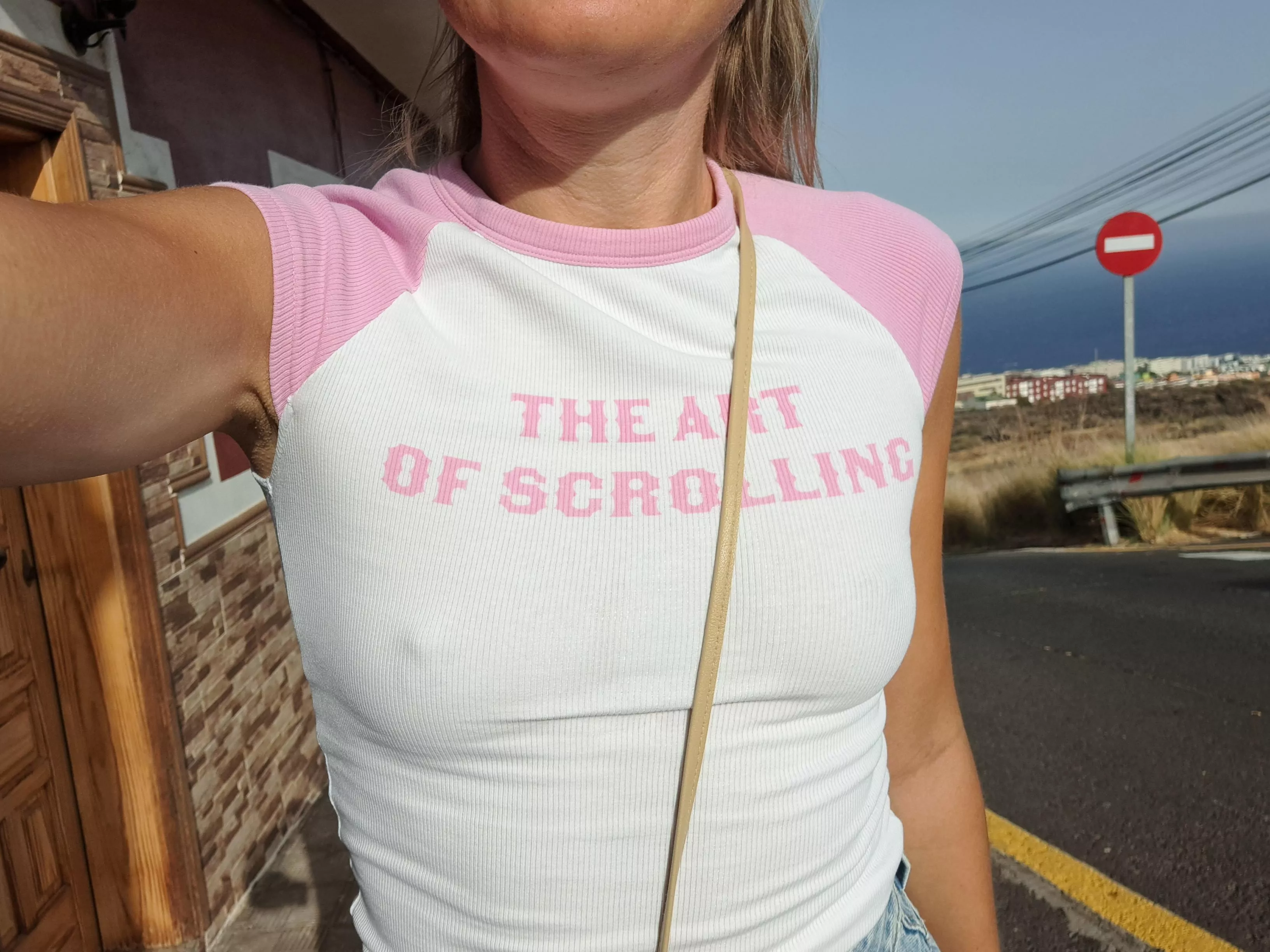 All my neighbors got used to seeing me braless