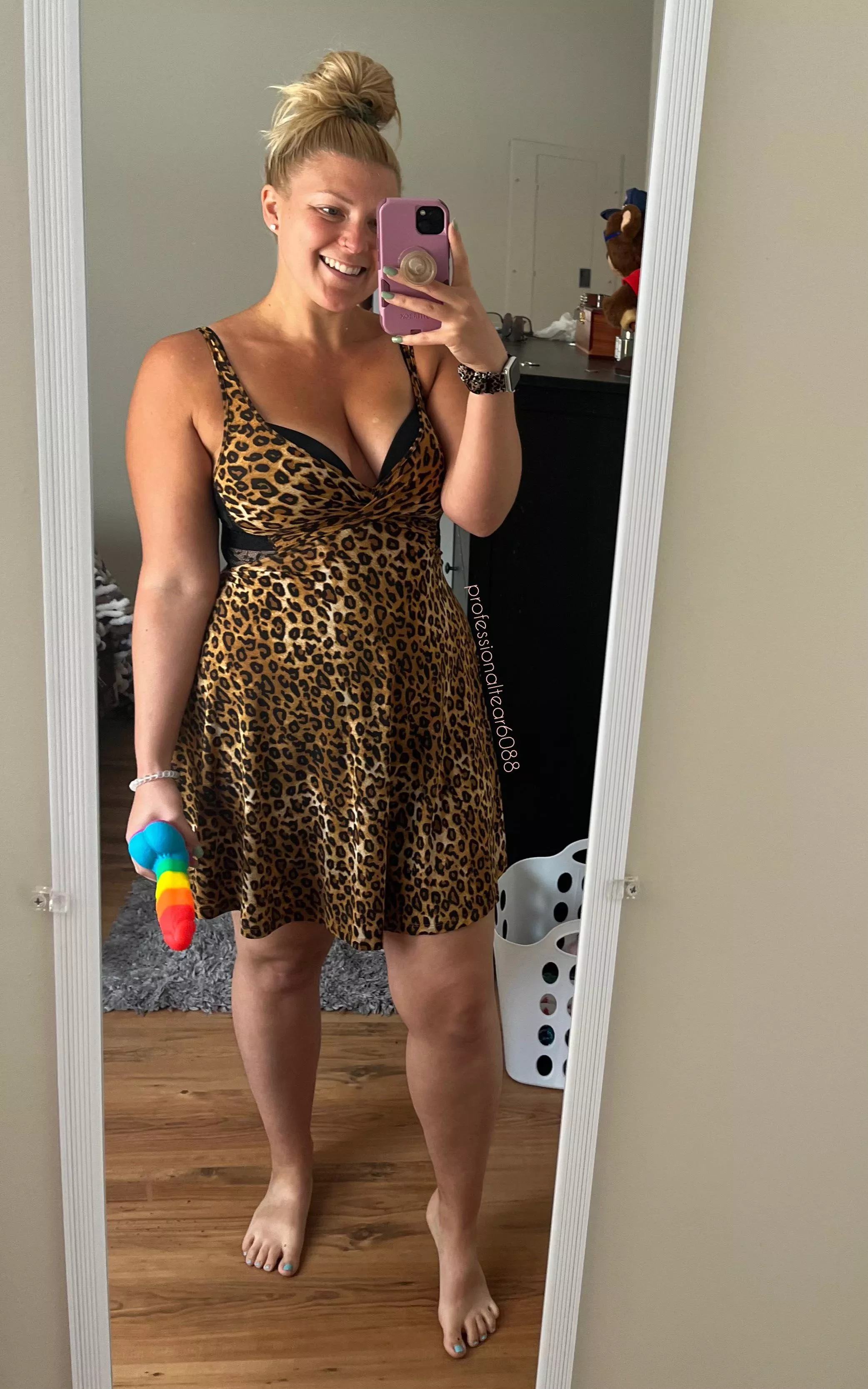 Always pair your dress with a dildo