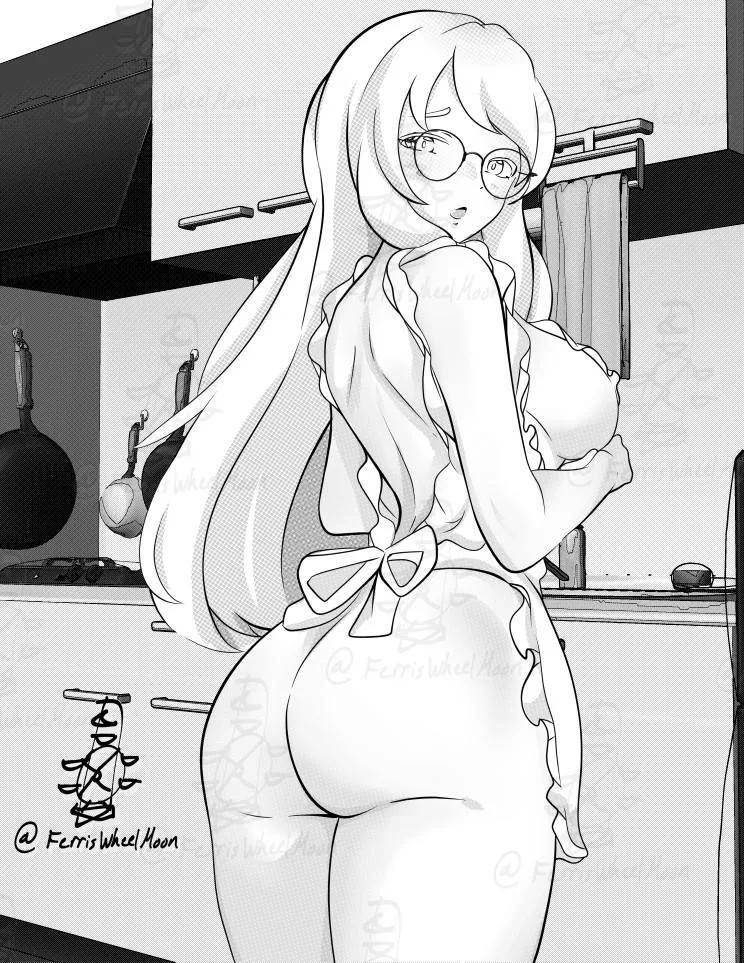 Aoi Cooking [YCH OC] (Art: FerrisWheelMoon)