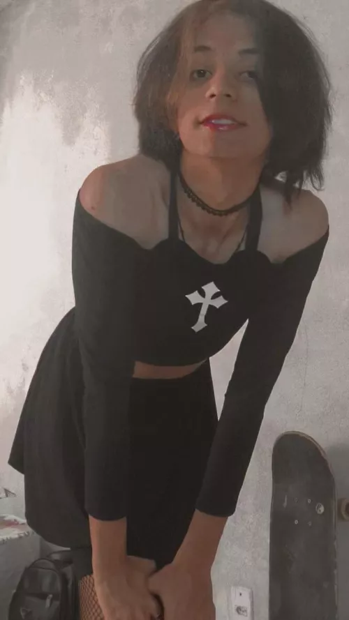 gothic style, testing new looks. I liked this style 1( ＾▽＾)