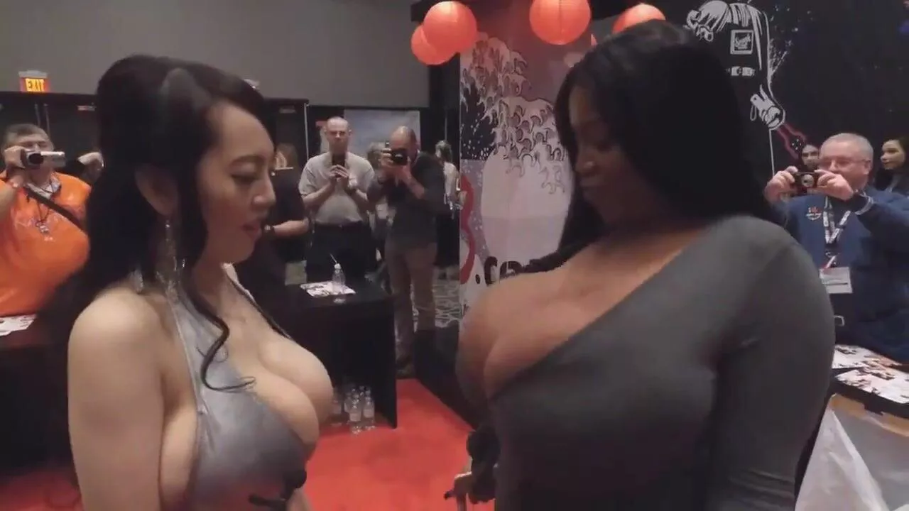 Hitomi looks completely baffled and blown away by Maserati’ boobs!