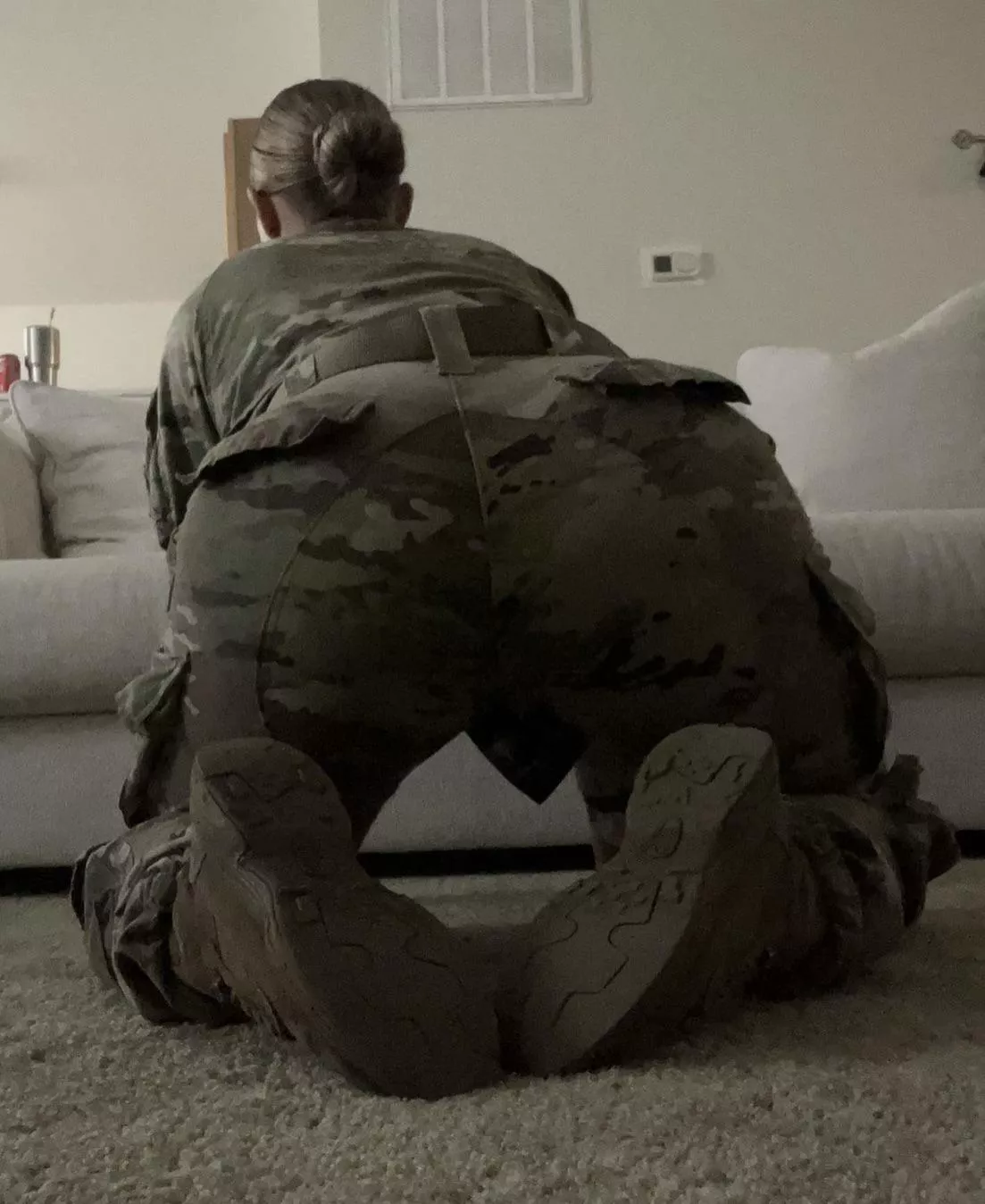 How many dicks go to attention for my girls ass