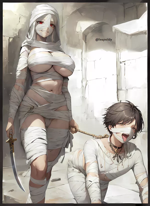 Mummy girl with her new mummy puppy