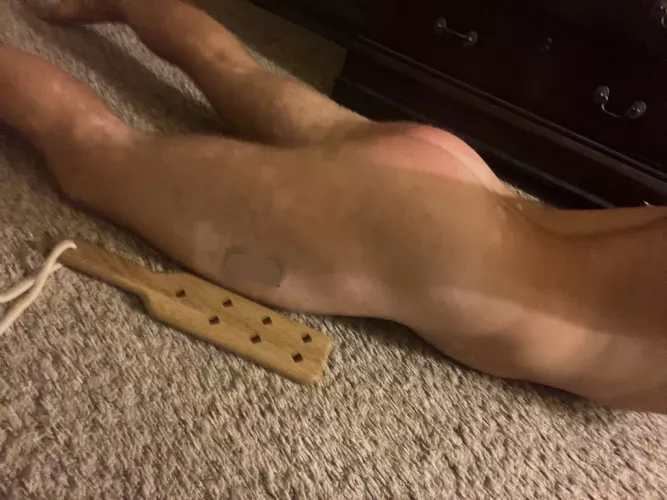 My domme made me spank myself last night....