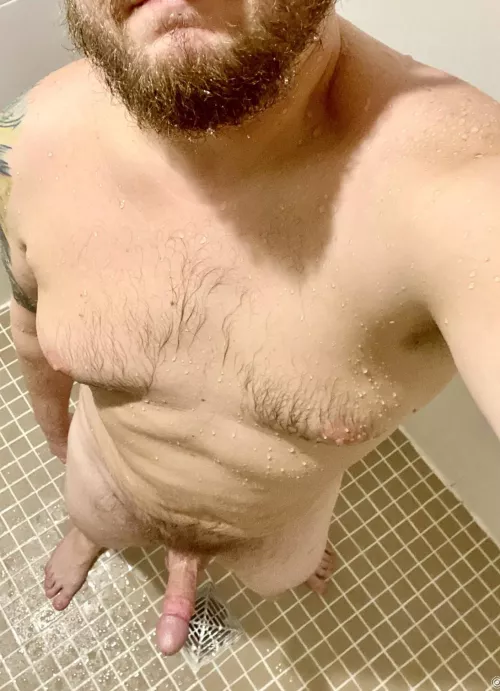 Not great body confidence lately, what do you all think of my dadbod and hard cock?