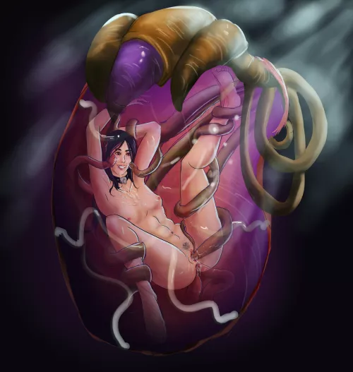 Old concept of Kalyskah and some tentacles, will be added to the game soon!