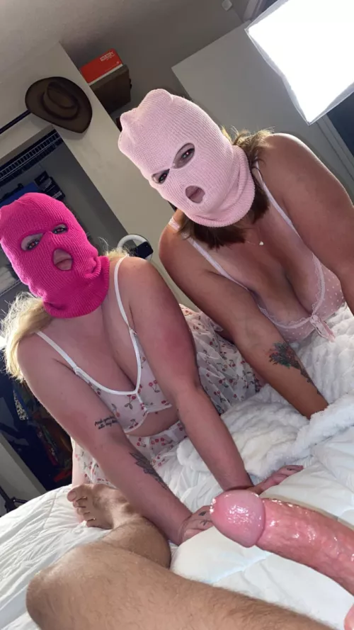 Only 12.99 a month for over 700 posts of content. Including us robbing this man's soul, 5some content, and public play.